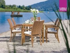 Garten Stapelstuhl Von MBM - Alu & Polyrattan - Mit Armlehnen - Sessel Bellini -Gartenwelt Geschaft garten stapelstuhl von mbm alu polyrattan mit armlehnen sessel bellini3