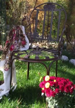 Garten Stuhl Aus Schmiedeeisen Im Antik Design - Flavienne -Gartenwelt Geschaft garten stuhl aus schmiedeeisen im antik design flavienne3