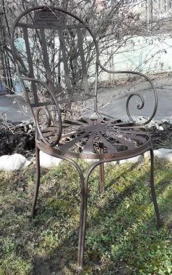 Garten Stuhl Aus Schmiedeeisen Im Antik Design - Flavienne -Gartenwelt Geschaft garten stuhl aus schmiedeeisen im antik design flavienne4