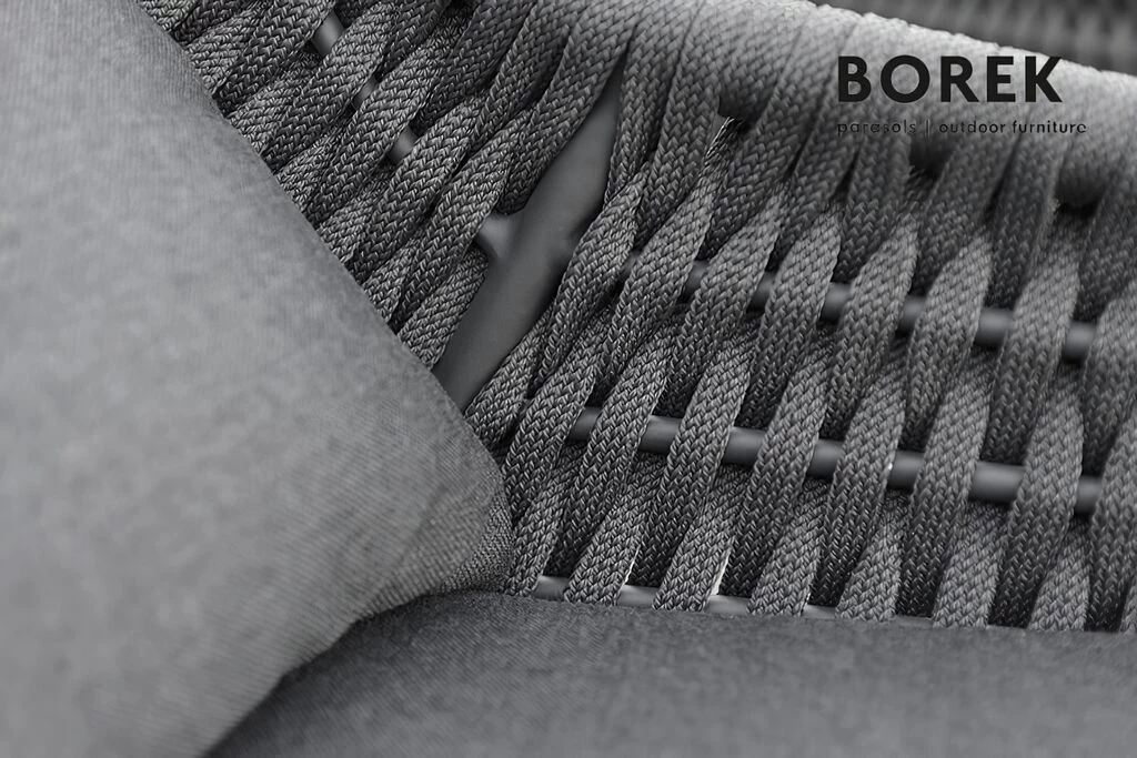 Gartenhocker Aus Alu Und Ardenza-Rope - Hocker Aveiro 2 Gartenhocker Aus Alu Und Ardenza-Rope - Hocker Aveiro – Bild 2