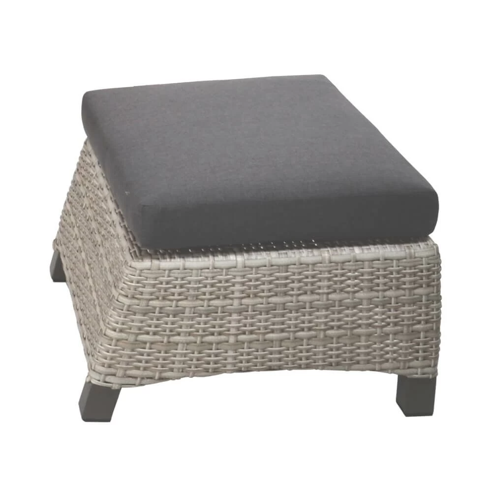 Gartenhocker In Rattanoptik Mit Sitzkissen - Hocker Flero 1 Gartenhocker In Rattanoptik Mit Sitzkissen - Hocker Flero