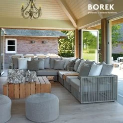 Gartenlounge Modul Hocker Von Borek - Aluminium - Mit Kissen - Beige - Lincoln Sitzinsel -Gartenwelt Geschaft gartenlounge modul hocker von borek aluminium mit kissen beige lincoln sitzinsel3