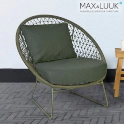 Gartenlounge Sessel Aus Alu & Seil Mit Kissen - Max&Luuk - Nora Loungesessel -Gartenwelt Geschaft gartenlounge sessel aus alu seil mit kissen max luuk nora loungesessel3