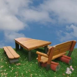 Gartenmöbel Set Für Kinder Aus Holz - Tisch Und Gartenbänke - Sitzgarnitur Zwergenland -Gartenwelt Geschaft gartenmoebel set fuer kinder aus holz tisch und gartenbaenke sitzgarnitur zwergenland3