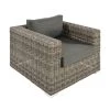Gartensessel In Rattanoptik In Grau Mit Auflage - Sessel Pari