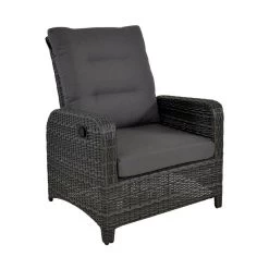 Gartensessel Mit Rattangeflecht - Verstellbare Lehne - Sessel Refi