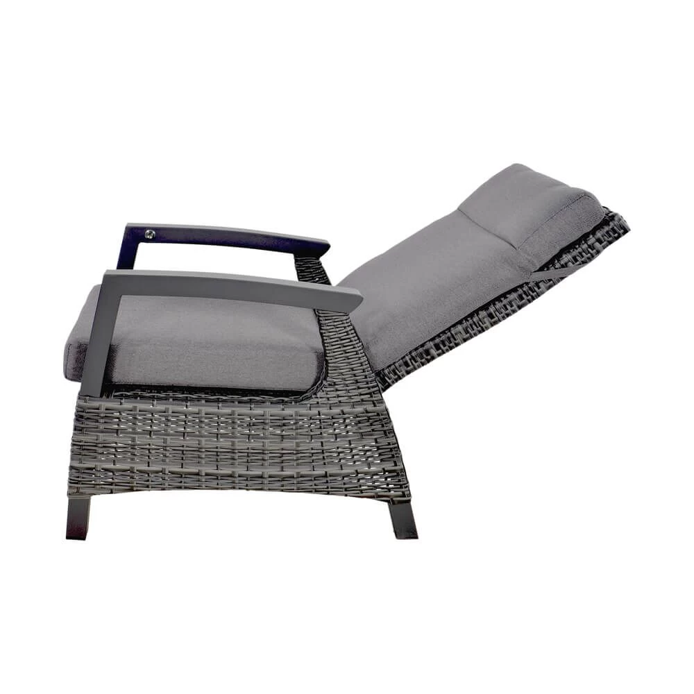 Gartensessel Rattanoptik Mit Kippbarer Rückenlehne - Sessel Flero 3 Gartensessel Rattanoptik Mit Kippbarer Rückenlehne - Sessel Flero – Bild 3