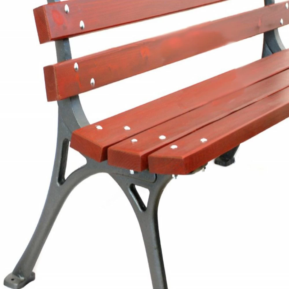 Gartensitzbank Aus Holz Und Gusseisen Mit Rückenlehne - Hampus 2 Gartensitzbank Aus Holz Und Gusseisen Mit Rückenlehne - Hampus – Bild 2