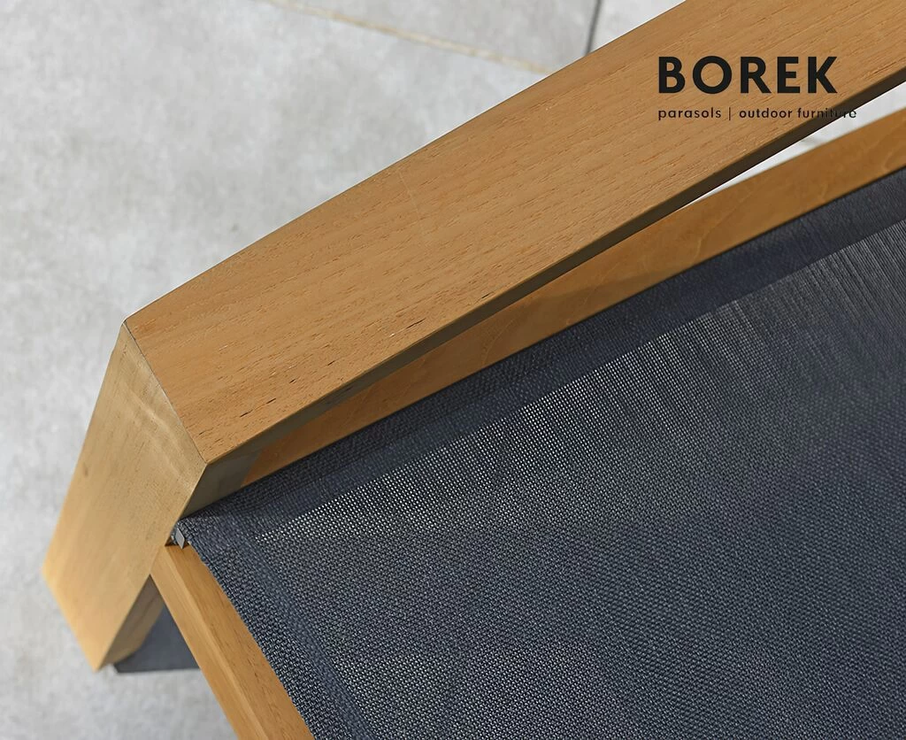 Gartenstuhl Aus Teakholz Von Borek - Anthrazit - Stuhl Urbino 2 Gartenstuhl Aus Teakholz Von Borek - Anthrazit - Stuhl Urbino – Bild 2