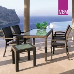 Gartenstuhl Dunkelbraun - Stapelbar - Alu & Mirotex - MBM - Gartenstuhl Bellini 8 Gartenstuhl Dunkelbraun - Stapelbar - Alu & Mirotex - MBM - Gartenstuhl Bellini -Gartenwelt Geschaft gartenstuhl dunkelbraun stapelbar alu mirotex mbm gartenstuhl bellini4