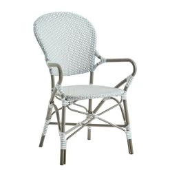 Gartenstuhl Mit Armlehnen Und Dot Muster Zum Stapeln - Gartensessel Karina