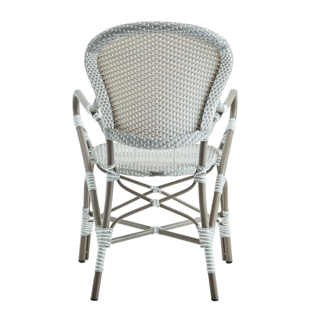 Gartenstuhl Mit Armlehnen Und Dot Muster Zum Stapeln - Gartensessel Karina 4 Gartenstuhl Mit Armlehnen Und Dot Muster Zum Stapeln - Gartensessel Karina – Bild 4