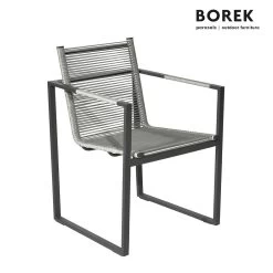 Gartenstuhl Von Borek - Modern - Aluminium - Grau - Andria Gartenstuhl