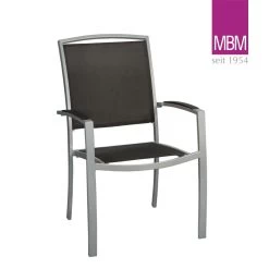 Gartenstuhl Von MBM - Alu, Outdoorgewebe & Resysta - Modern - Sessel Manhatten