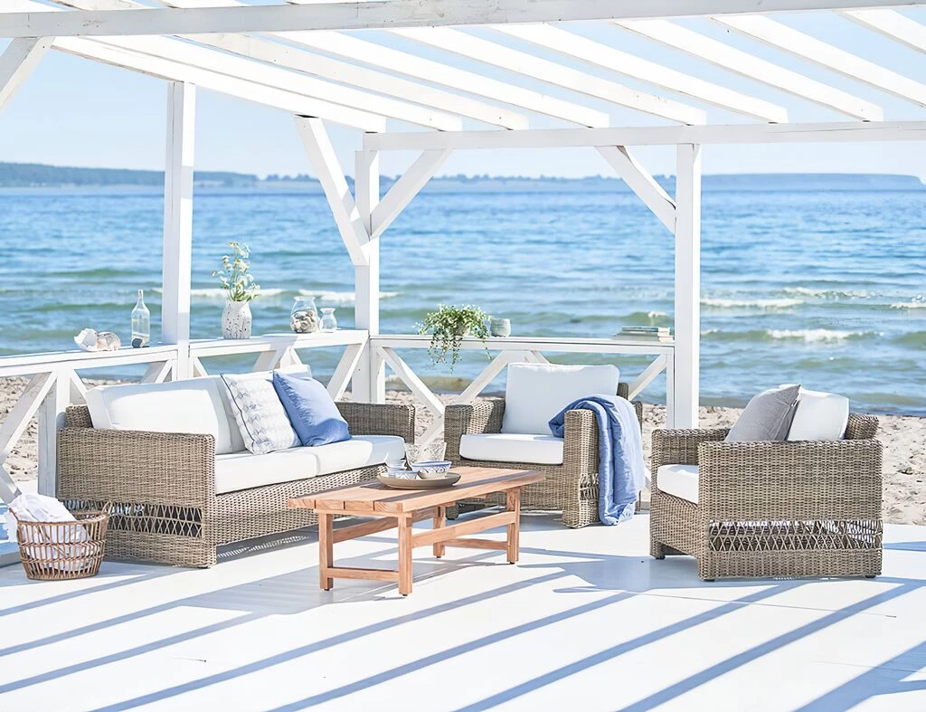 Geflochtenes 3-Sitzer Gartensofa Für Die Lounge In Antikgrau - 3-Sitzer Joana 2 Geflochtenes 3-Sitzer Gartensofa Für Die Lounge In Antikgrau - 3-Sitzer Joana – Bild 2