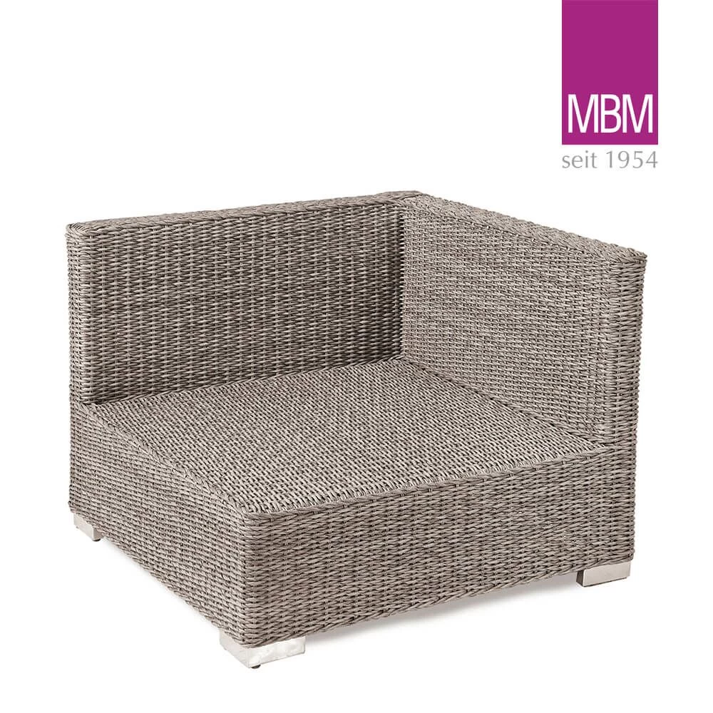 Geflochtenes Lounge-Eckmodul Für Den Garten Von MBM - Eckmodul Bellini 1 Geflochtenes Lounge-Eckmodul Für Den Garten Von MBM - Eckmodul Bellini