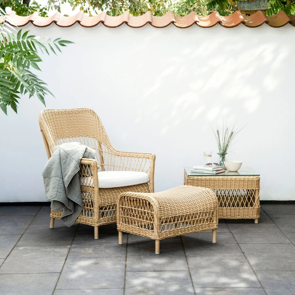 Gemütlicher Geflechtsessel In Rattan Optik Für Den Outdoor Gebrauch - Sessel Anike 8 Gemütlicher Geflechtsessel In Rattan Optik Für Den Outdoor Gebrauch - Sessel Anike – Bild 8