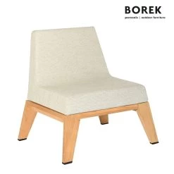 Gepolsterter Gartenstuhl Aus Teakholz Mit Rollen - Borek - Hybrid Stuhl