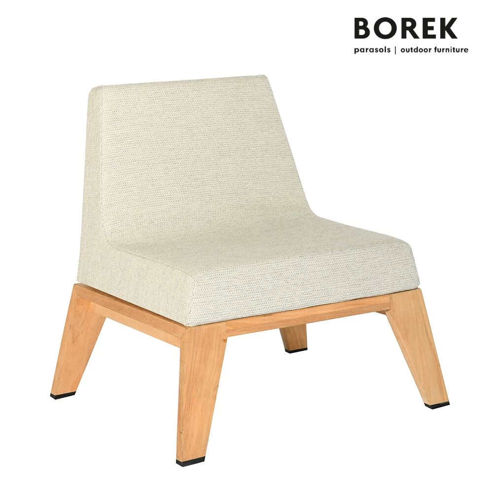 Gepolsterter Gartenstuhl Aus Teakholz Mit Rollen - Borek - Hybrid Stuhl 1 Gepolsterter Gartenstuhl Aus Teakholz Mit Rollen - Borek - Hybrid Stuhl