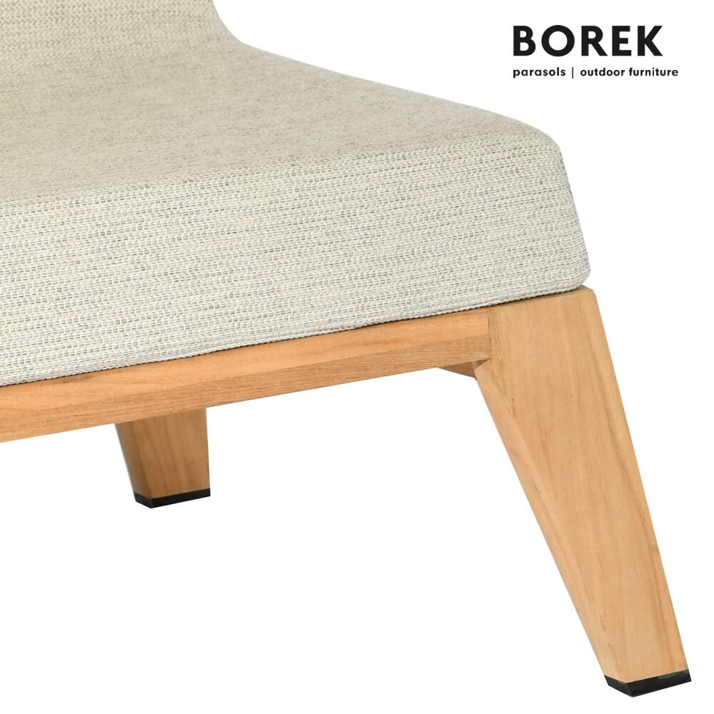 Gepolsterter Gartenstuhl Aus Teakholz Mit Rollen - Borek - Hybrid Stuhl 2 Gepolsterter Gartenstuhl Aus Teakholz Mit Rollen - Borek - Hybrid Stuhl – Bild 2