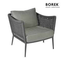 Grauer Ardenza-Seil Outdoor-Sessel Von Borek - Sessel Estoril