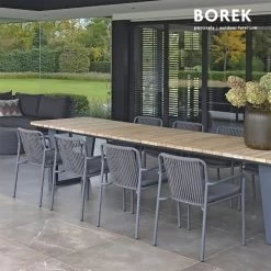 Grauer Borek Stapelstuhl Aus Aluminium Mit Armlehnen - Frias Stapelstuhl -Gartenwelt Geschaft grauer borek stapelstuhl aus aluminium mit armlehnen frias stapelstuhl3