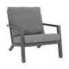 Grauer Gartensessel Aus Aluminium Mit Kissen - Loungestuhl Muran
