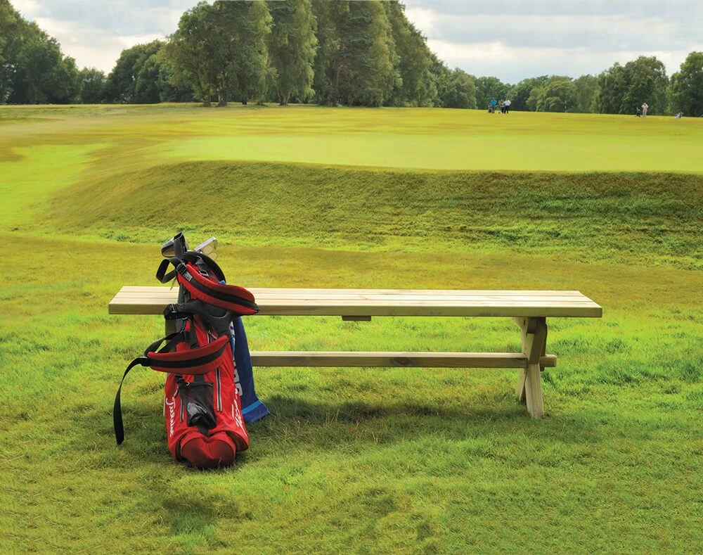 Große 4-Sitzer Gartenbank Ohne Rückenlehne - Kiefernholz - Harvey 4-Sitzer Bank 3 Große 4-Sitzer Gartenbank Ohne Rückenlehne - Kiefernholz - Harvey 4-Sitzer Bank – Bild 3