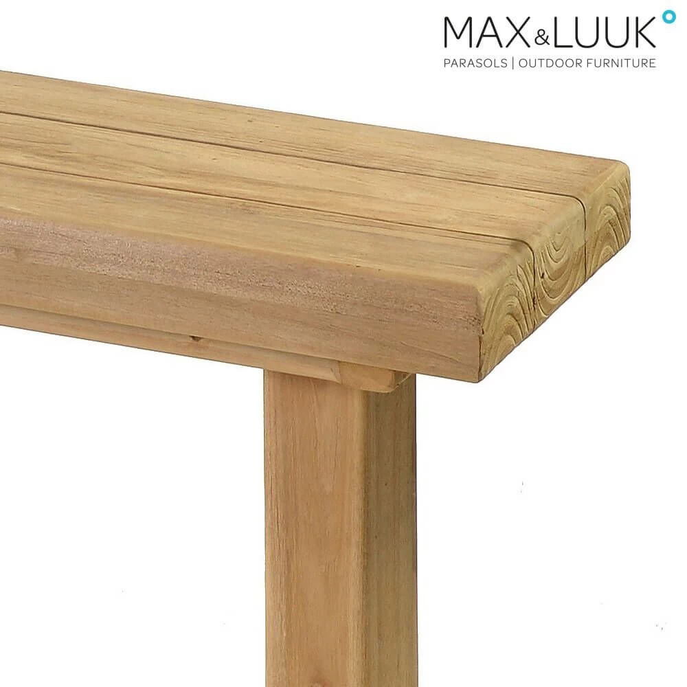 Große Gartenbank Ohne Lehne - Teakholz - Max&Luuk - Bruce Gartenbank 2 Große Gartenbank Ohne Lehne - Teakholz - Max&Luuk - Bruce Gartenbank – Bild 2