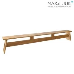 Große Gartenbank Ohne Rückenlehne - Teakholz - Max&Luuk - Finn Gartenbank
