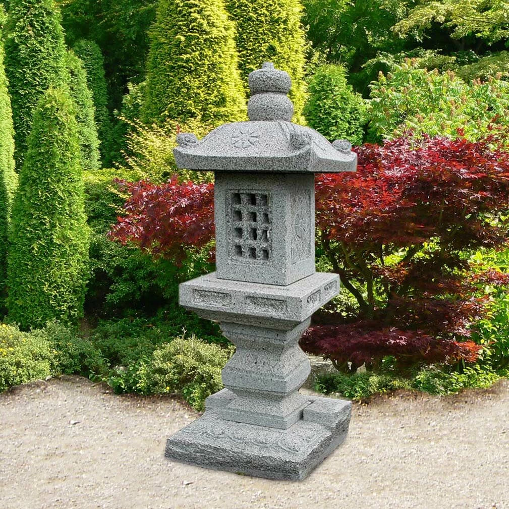 Große Steinlaterne Japanisch XXL - Yamagata 1 Große Steinlaterne Japanisch XXL - Yamagata