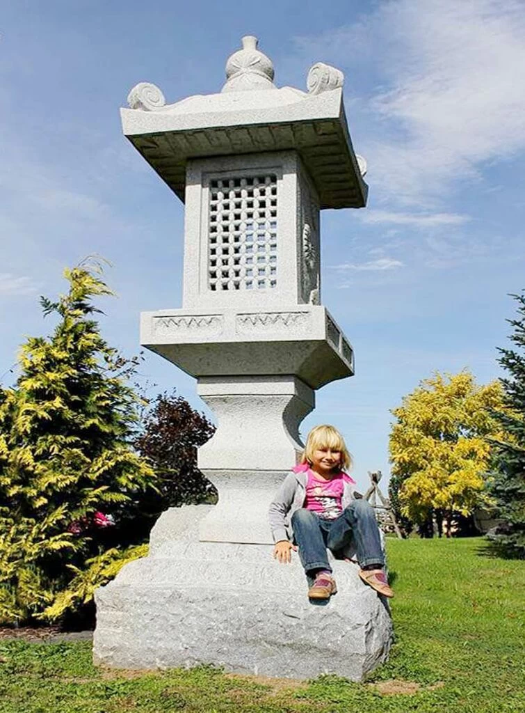 Große Steinlaterne Japanisch XXL - Yamagata 2 Große Steinlaterne Japanisch XXL - Yamagata – Bild 2