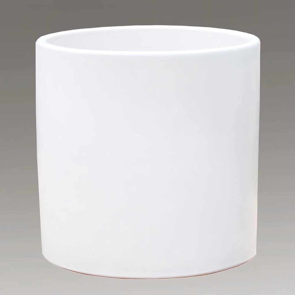 Großer Blumenkübel Für Draußen - Rund - Weiß - Steinzeug - Solus Blanc 1 Großer Blumenkübel Für Draußen - Rund - Weiß - Steinzeug - Solus Blanc