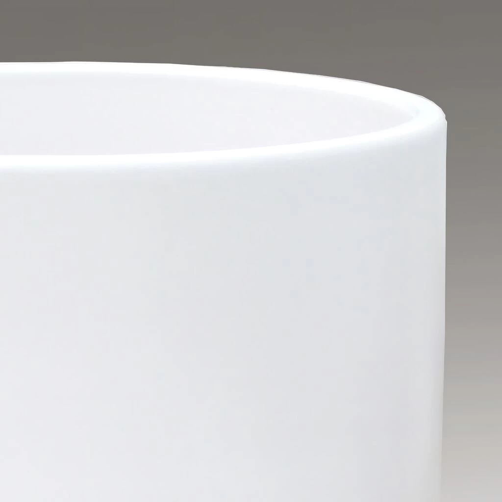 Großer Blumenkübel Für Draußen - Rund - Weiß - Steinzeug - Solus Blanc 2 Großer Blumenkübel Für Draußen - Rund - Weiß - Steinzeug - Solus Blanc – Bild 2