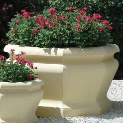 Großer Garten Pflanzkübel Stein - Athena -Gartenwelt Geschaft grosser garten pflanzkuebel stein athena3