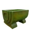 Großer Pflanztrog Aus Steinguss Für Den Garten - Verschiedene Farben - Makaria