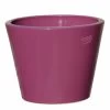 Großer Runder Pflanzkübel Aus Steinzeug - Frostfest - Fuchsia - Votum Roza