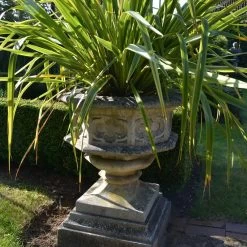 Großes Sandsteingefäß Historisch - Hertford Castle 6 Großes Sandsteingefäß Historisch - Hertford Castle -Gartenwelt Geschaft grosses sandsteingefaess historisch hertford castle3