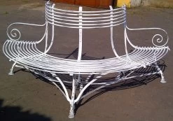 Halbrunde Bank Für Bäume Nostalgisch Antik - Egmond -Gartenwelt Geschaft halbrunde bank fuer baeume nostalgisch antik egmond4