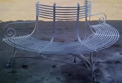 Halbrunde Bank Für Bäume Nostalgisch Antik - Egmond -Gartenwelt Geschaft halbrunde bank fuer baeume nostalgisch antik egmond5