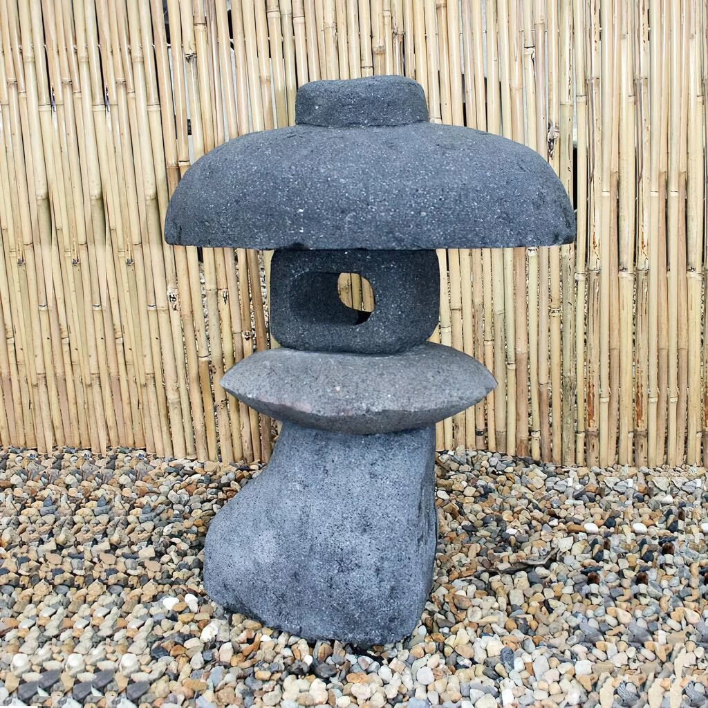 Handarbeit Japanische Steinlampe Für Den Garten - Fujimoto 2 Handarbeit Japanische Steinlampe Für Den Garten - Fujimoto – Bild 2