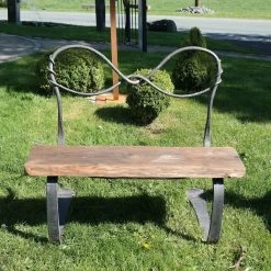 Handgeschmiedete Gartenbank Für 2 Personen Mit Holz - Panca Di Coppia -Gartenwelt Geschaft handgeschmiedete gartenbank fuer 2 personen mit holz panca di coppia3