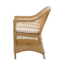 Hellbrauner Gartensessel Mit Armlehnen In Rattanoptik - Gartensessel Hedda -Gartenwelt Geschaft hellbrauner gartensessel mit armlehnen in rattanoptik gartensessel hedda4