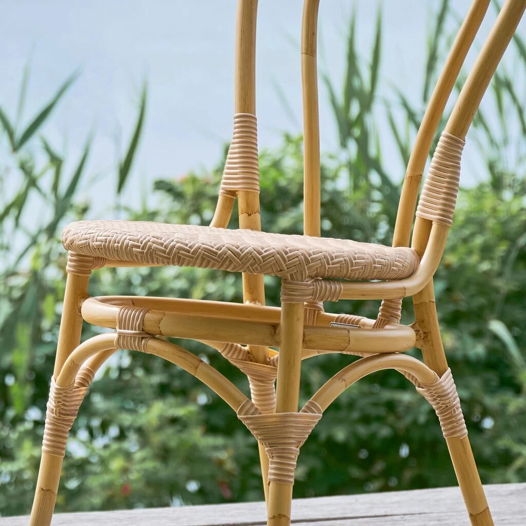 Hellbrauner Gartenstuhl Aus Aluminium Und Wetterfesten Rattan - Gartenstuhl Jonte 2 Hellbrauner Gartenstuhl Aus Aluminium Und Wetterfesten Rattan - Gartenstuhl Jonte – Bild 2