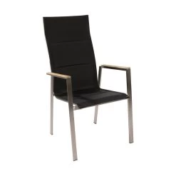 Hochlehner Gartenstuhl Aus Edelstahl Mit Teakholz - Marmiona