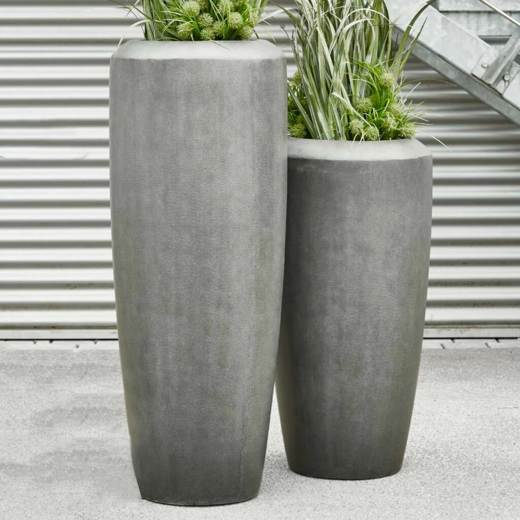 Hohe Garten Pflanzgefäße Aus Polystone Mit Einsatz - Verezzi 1 Hohe Garten Pflanzgefäße Aus Polystone Mit Einsatz - Verezzi