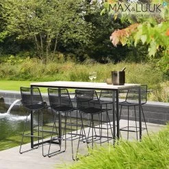 Hoher Geflecht Gartenstuhl Aus Aluminium Von Max & Luuk Für Den Outdoor Essbereich - Anna Stuhl -Gartenwelt Geschaft hoher geflecht gartenstuhl aus aluminium von max luuk fuer den outdoor essbereich anna stuhl3