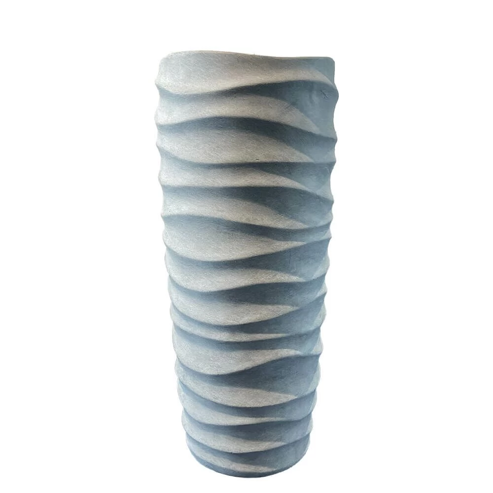 Hohes Garten Pflanzgefäß In Zement Optik - Polystone - Mombaldone 2 Hohes Garten Pflanzgefäß In Zement Optik - Polystone - Mombaldone – Bild 2