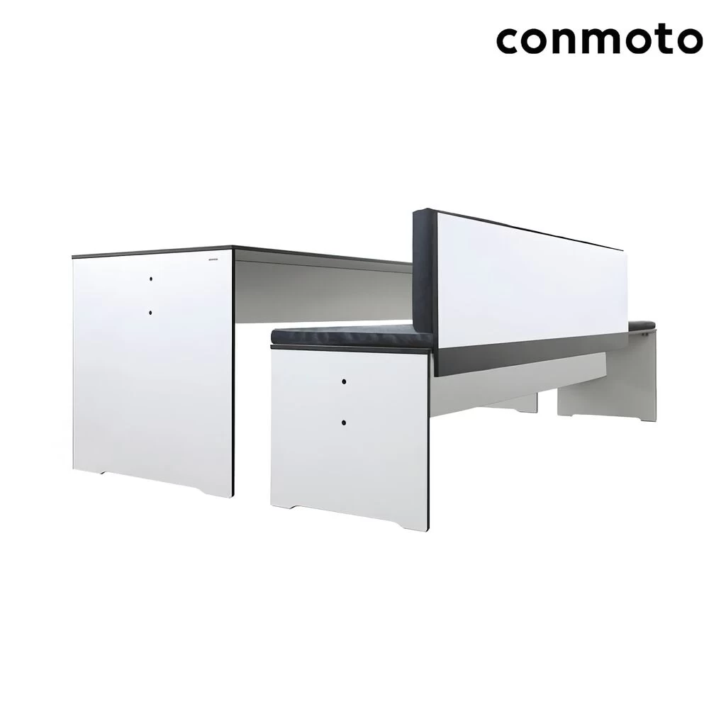 HPL Sitzbank Für 3 Personen Mit Rückenlehne - Gartenbank Riva 3 HPL Sitzbank Für 3 Personen Mit Rückenlehne - Gartenbank Riva – Bild 3