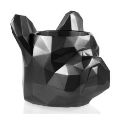 Hundekopf Als Blumentopf - Modernes Design - Bulldogge - Seurat